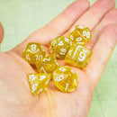 Yellow Shimmer Dice Set