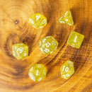 Yellow Shimmer Dice Set
