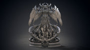 Belial Demon Fallen | 28mm, 32mm Scales| 75mm, 115mm Bases |  Resin Miniature | Dungeons and Dragons | Pathfinder | D&D 5e | Clay Cyanide - Only-Games