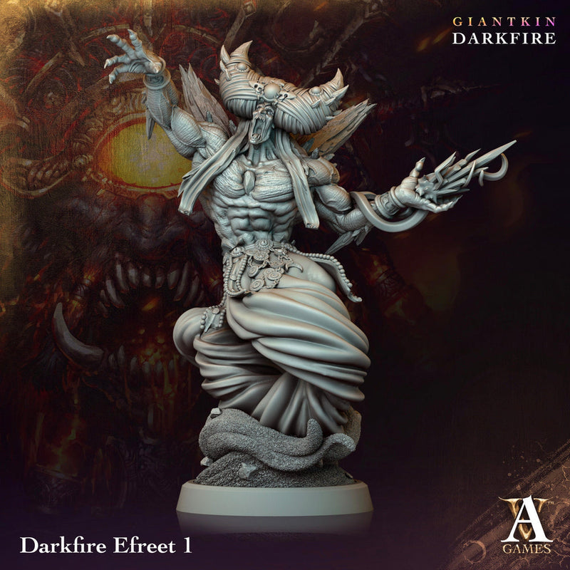 Djinni, Dao, Efreeti, Genie | 28mm, 32mm,54mm,75mm,100mm Scales | Dungeons and Dragons 5e figure | Pathfinder | Archvillain Games - Only-Games
