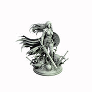 Female Human Paladin , PC NPC Miniature | NSFW Topless & Nude versions | 28mm, 32mm,54mm, 75mm, 100mm Scales |DnD 5e - Only-Games