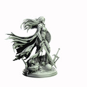 Female Human Paladin , PC NPC Miniature | NSFW Topless & Nude versions | 28mm, 32mm,54mm, 75mm, 100mm Scales |DnD 5e - Only-Games