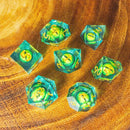 Liquid Core Green Snake Eye Dice