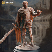 Human Male Eldritch Knight Fighter Warlock | 28mm, 32mm,54mm, 75mm, 100mm Scales | Dungeons and Dragons | Pathfinder | DM Stash - Only-Games