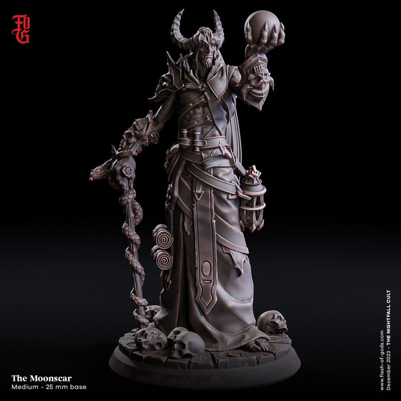 Tielfling Wizard, Druid, Warlock, Sorcerer | 28mm,32mm,54mm, 75mm,100mm Scale |Player Character Mini Minis -D&D 5e Pathfinder |Flesh of Gods - Only-Games