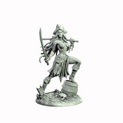 Human Female Pirate, Swashbuckler Rogue, Thief PC NPC Miniature NSFW Topless & Nude versions | 28mm,32mm,54mm,75mm,100mm Scales |DnD 5e - Only-Games