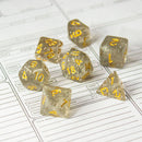 Silver and Gold Glitter Dice Set