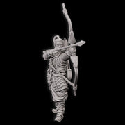 Human Fighter Samurai Sharpshooter, Ranger | Miniature 28mm,32mm,54mm, 75mm,100mm Scale Pathfinder Figure/ DnD Figurine unpainted - Only-Games