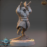 Viking Human Ranger Fighter Dual Axes PC NPC | 28mm, 32mm, 54mm, 75mm, 100mm Scales | Dungeons and Dragons | Pathfinder |Daybreak Miniatures - Only-Games