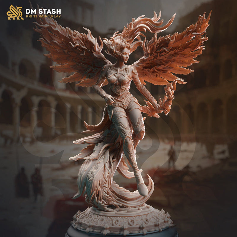 Female Elf Angel Celestial Paladin of Vengeance | 28mm,32mm,54mm,75mm,100m Scales | Dungeons and Dragons 5e/Pathfinder | DM Stash - Only-Games
