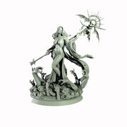Necromancer, Wizard, Warlock, Sorcerer , PC NPC Miniature | NSFW Topless & Nude versions | 28mm, 32mm,54mm, 75mm, 100mm Scales | DnD 5e - Only-Games