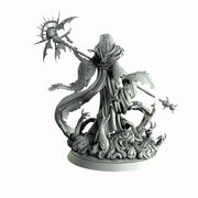 Necromancer, Wizard, Warlock, Sorcerer , PC NPC Miniature | NSFW Topless & Nude versions | 28mm, 32mm,54mm, 75mm, 100mm Scales | DnD 5e - Only-Games