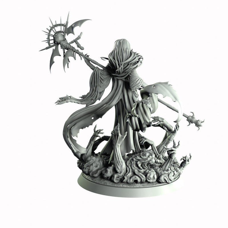 Necromancer, Wizard, Warlock, Sorcerer , PC NPC Miniature | NSFW Topless & Nude versions | 28mm, 32mm,54mm, 75mm, 100mm Scales | DnD 5e - Only-Games