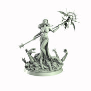 Necromancer, Wizard, Warlock, Sorcerer , PC NPC Miniature | NSFW Topless & Nude versions | 28mm, 32mm,54mm, 75mm, 100mm Scales | DnD 5e - Only-Games