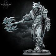 Half-Orc Barbarian, Fighter PC / NPC | 5 Sizes /Scales | Player Character Mini -DnD/Pathfinder Figurine - Only-Games