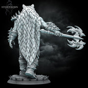 Half-Orc Barbarian, Fighter PC / NPC | 5 Sizes /Scales | Player Character Mini -DnD/Pathfinder Figurine - Only-Games