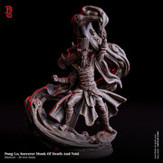 Sorcerer Necromancer Monk, Wizard, Warlock | 28mm, 32mm,54mm,75mm,100mm Scales Player Character Mini D&D5e Pathfinder Figure | Flesh of Gods - Only-Games