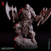 Orc Fighter Barbarian Dual Battle Axes D&D 5e | Scales: 28mm, 32mm ,54mm, 75mm,100mm  Megaboss | Dungeons and Dragons | Pathfinder - Only-Games