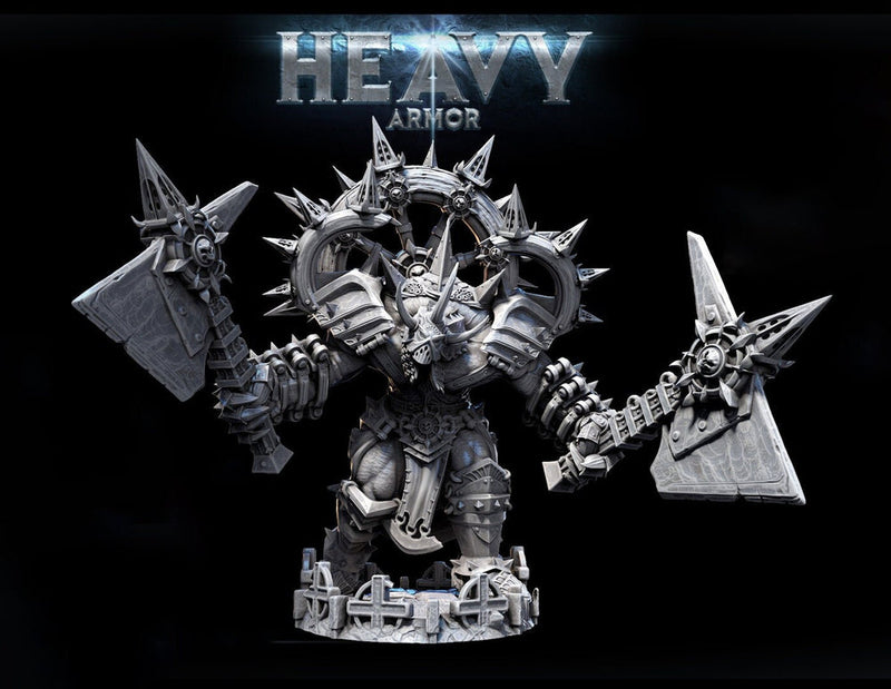 Fighter Barbarian Goliath Heavy Armor | 28mm,32mm,54mm, 75mm Scales | Dungeons and Dragons | Pathfinder | Tabletop RPG | Mini Monster Mayhem - Only-Games