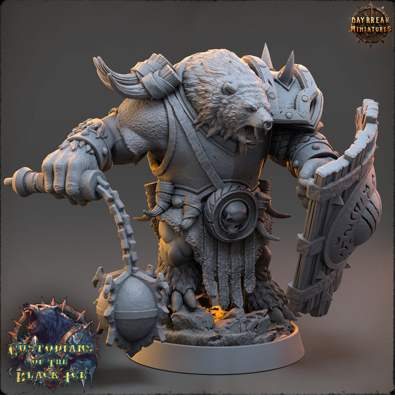 BearFolk Fighter Werebear Humanoid Scales: 5 Sizes /| D&D 5e  | Pathfinder /miniature - Only-Games