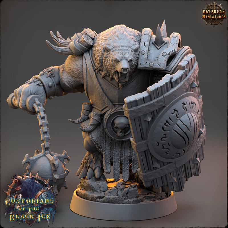 BearFolk Fighter Werebear Humanoid Scales: 5 Sizes /| D&D 5e  | Pathfinder /miniature - Only-Games