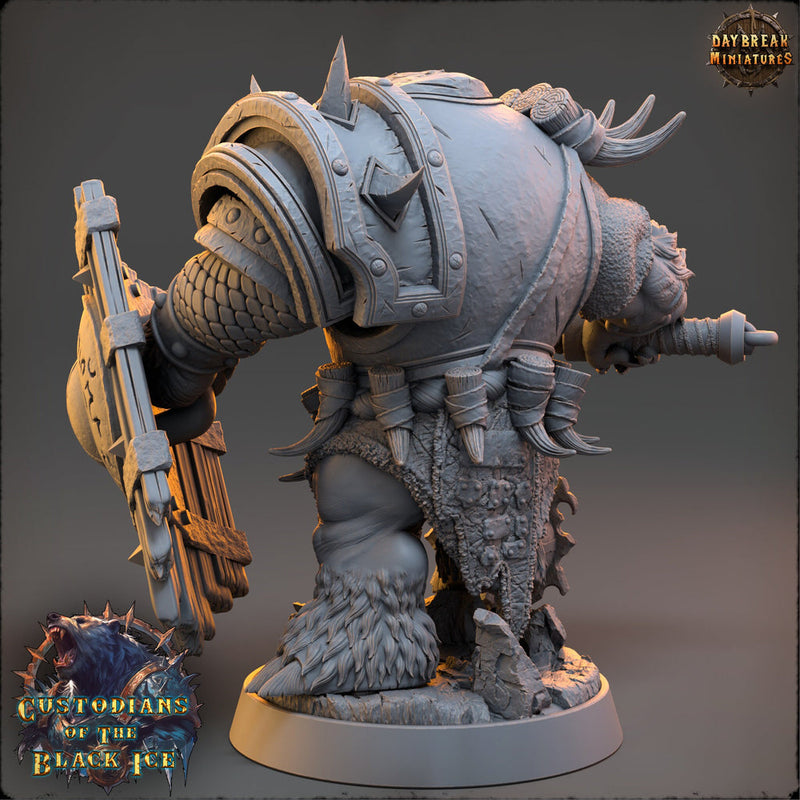 BearFolk Fighter Werebear Humanoid Scales: 5 Sizes /| D&D 5e  | Pathfinder /miniature - Only-Games