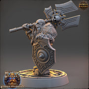 Dwarf Duergar Fighter | D&D| 28mm,32mm,54mm, 75mm, 100mm Scale | Pathfinder Mini for Painting | Daybreak Miniatures - Only-Games