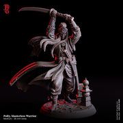 Fighter Demon Hunter Warlock Hexblade,  PC / NPC  | 28mm, 32mm,54mm75mm,100mm Scales | Mini -D&D 5e Pathfinder Figurine | Flesh of Gods - Only-Games