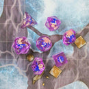 Purple Blue Mushroom Dice Set