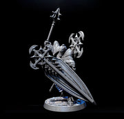Paladin Cleric Fighter Knight Unpainted Miniature | 28mm, 32mm, 54mm,75mm, 100 Scales | Dungeons and Dragons | Pathfinder - Only-Games
