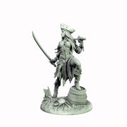 Human Female Pirate, Swashbuckler Rogue, Thief PC NPC Miniature NSFW Topless & Nude versions | 28mm,32mm,54mm,75mm,100mm Scales |DnD 5e - Only-Games
