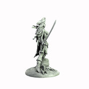 Human Female Pirate, Swashbuckler Rogue, Thief PC NPC Miniature NSFW Topless & Nude versions | 28mm,32mm,54mm,75mm,100mm Scales |DnD 5e - Only-Games