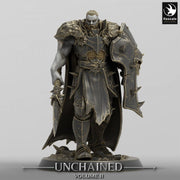 Fighter, Ranger Spear and Shield, Oathbreaker Paladin, DnD Unpainted Miniature| 28mm, 32mm,54mm,75mm,100mm Scales | Dungeons & Dragons - Only-Games