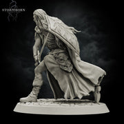 Elf Paladin with Sword and Shield and Elven Chainmail Armor PC NPC | 28mm,32mm,54mm, 75mm, 100mm Scales| Dungeons & Dragons| Pathfinder | - Only-Games