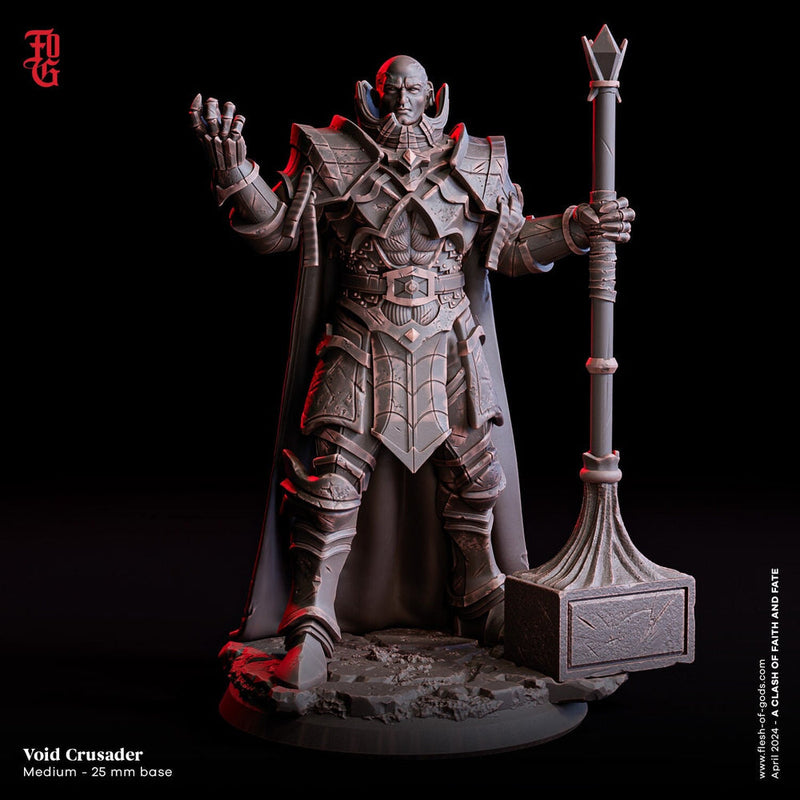 Arcana Domain Cleric, Fighter, Paladin | 28mm, 32mm,54mm,75mm,100mm Scales | Player Character | D&D 5e Pathfinder Figurine | Flesh of Gods - Only-Games