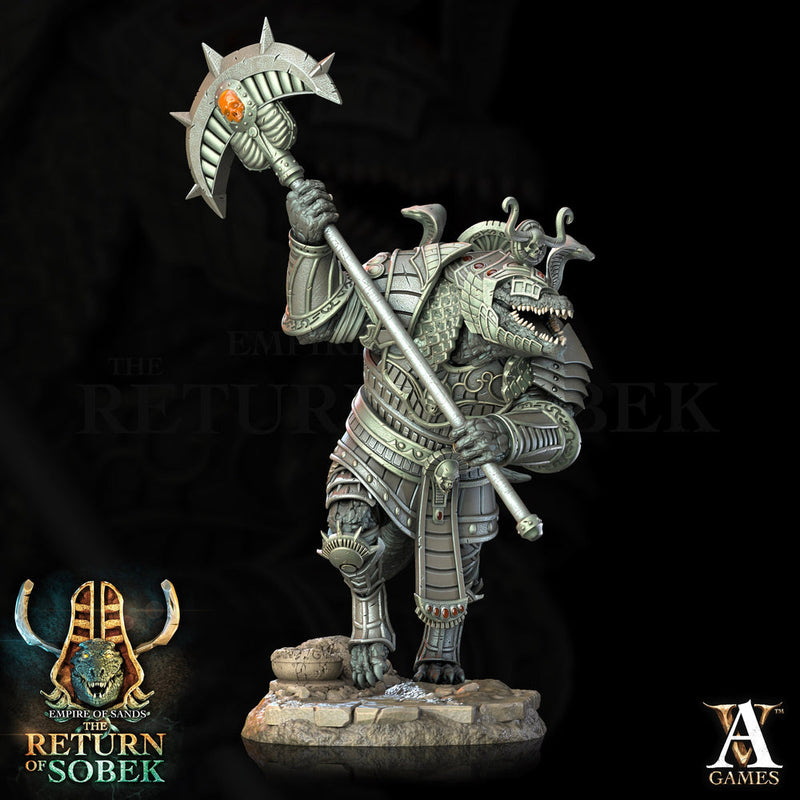 Lizardfolk Crocodilian Lizardman | 28mm, 32mm, 54mm, 75mm, 100mm Scale Resin Miniature | Dungeons and Dragons 5e Miniatures | Pathfinder | - Only-Games