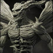 Greater Devil Prime Evil, Demon Lord, Unpainted Miniature | 28mm ,32mm, 54mm, 75mm Scale | Pathfinder | DnD 5E | Dungeons & Dragons 5e - Only-Games