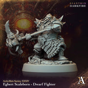 Dwarf Fighter, Paladin, Artificer Resin Miniatures | Dungeons & Dragons | 28mm, 32mm,54mm,75mm,100mm Scale | Pathfinder | Archvillain games - Only-Games