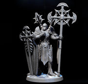 Paladin Cleric Fighter Knight Unpainted Miniature | 28mm, 32mm, 54mm,75mm, 100 Scales | Dungeons and Dragons | Pathfinder - Only-Games