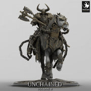 Chaos Knight Mounted on Horse Great Axe , Oathbreaker Paladin |  Dungeons and Dragons 5e  | 28mm,32mm,54mm,75mm Scale | Pathfinder - Only-Games