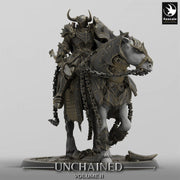 Chaos Knight Mounted on Horse Spear , Oathbreaker Paladin |  Dungeons and Dragons 5e  | 28mm,32mm,54mm,75mm Scale | Pathfinder - Only-Games