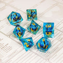 Liquid Core Blue Snake Eye Dice