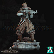 Sci-Fi Miniature Light Infantry Army Veteran | 28mm,32mm, 54mm, 75mm,100mm Scales | Resin Mini | Morior Shocktrooper TPG | Archvillain Games - Only-Games