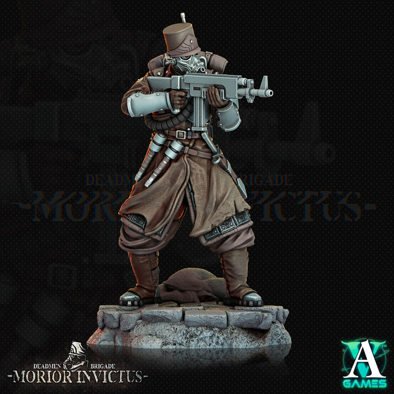 Sci-Fi Miniature Light Infantry Army Veteran | 28mm,32mm, 54mm, 75mm,100mm Scales | Resin Mini | Morior Shocktrooper TPG | Archvillain Games - Only-Games
