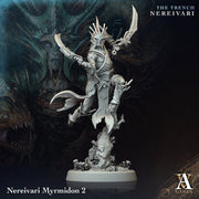Triton Fighter, Sea Elf PC/NPC | Unpainted Resin Mini |28mm, 32mm,54mm,75mm,100mm Scale | Dungeons & Dragons 5e Pathfinder Archvillain Games - Only-Games