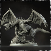 Chromatic Green Dragon (4 sizes) D&D  Miniature |  250mm Long,  250mm Wing Span | Resin Dragon Statue | Figurine | Dungeons and Dragons 5e - Only-Games