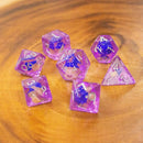 Purple Blue Mushroom Dice Set