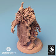 Orc Fighter Barbarian Shield, Half-Orc | Scales: 28mm,32mm ,,54mm,75mm,100mm  Megaboss | Dungeons & Dragons 5e |Pathfinder - Only-Games