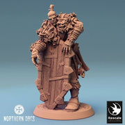 Orc Fighter Barbarian Shield, Half-Orc | Scales: 28mm,32mm ,,54mm,75mm,100mm  Megaboss | Dungeons & Dragons 5e |Pathfinder - Only-Games