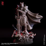 Tiefling Paladin Fighter PC / NPC | 28mm, 32mm,54mm,75mm,100mm Scales | Player Character Mini  -D&D 5e Pathfinder Figurine |Flesh of Gods - Only-Games